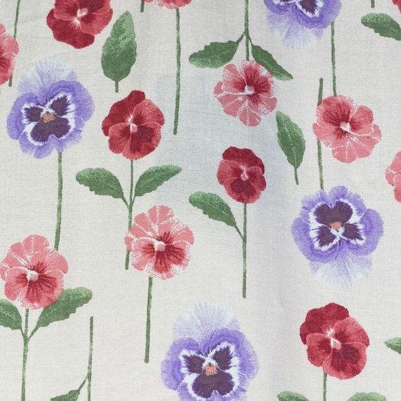 Bobeau Floral Tie Up Button Down Blouse - Size Large - Picture 3 of 5